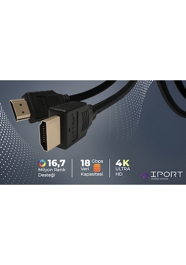 Hdmi 2.0 4k Ultra Hd 60 Hz Ses Ve Görüntü Aktarım Kablosu 2 Metre