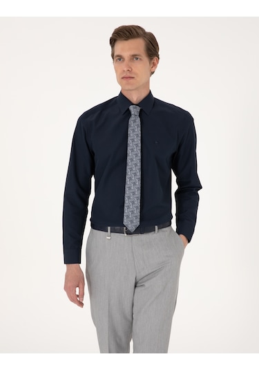Pierre Cardin Erkek Lacivert Gömlek Basic 50316742-vr033 Lacivert