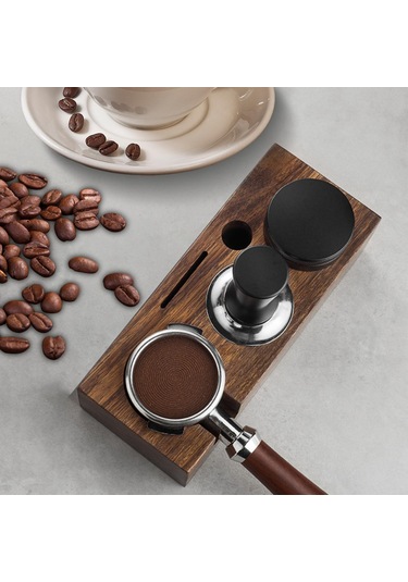 Suntek Kahve Sabotaj Tutucu Ahşap Espresso Sabotaj Mat Restoran Bar Ek Parçaları B 58mm