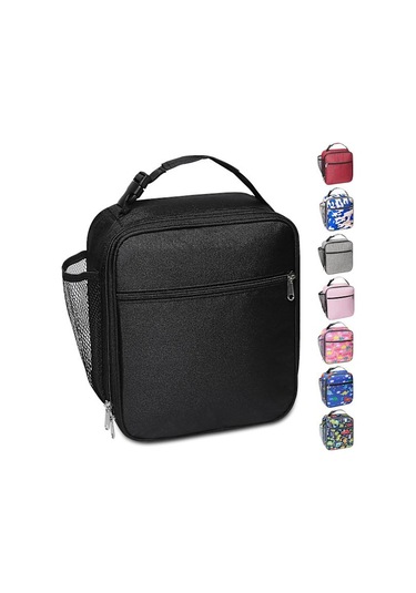 Ry-yetişkinler/çocuklar/erkekler/kadınlar İçin Fileli Yan Cepli Taşınabilir Yalıtımlı Öğle Yemeği Çantası, Su Geçirmez, Sızdırmaz Yumuşak Soğutucu Çanta, Dayanıklı Termal Öğle Yemeği Kutusu