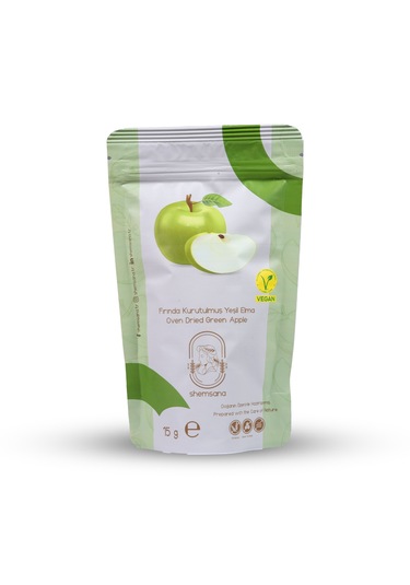Shemsana Fırında Kurutulmuş Yeşil Elma 15 Gr