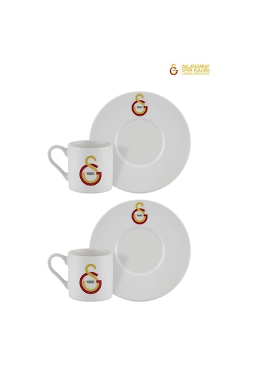 Neva N3520 Galatasaray Lisanslı Arma Logo 2'li Kahve Fincan Takımı