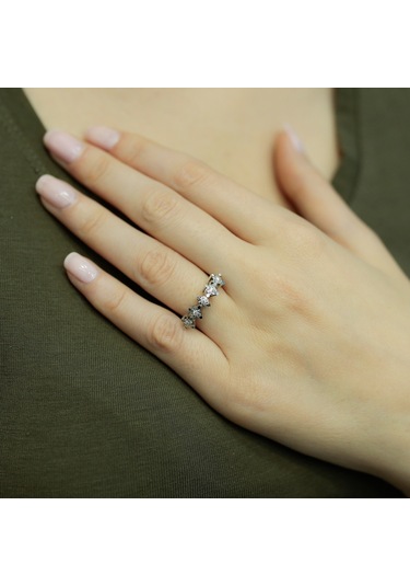 Lova 1 Karat Efektli Pırlanta Beştaş Yüzük - 1070099