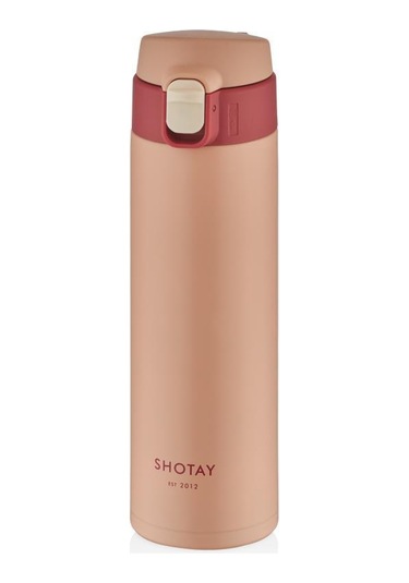Shotay Smile Çelik Termos Matara 430ml Pembe Pembe