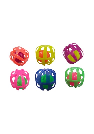Kardelen Kedi Topu Kafesli 1 No 4 CM 6 Adet