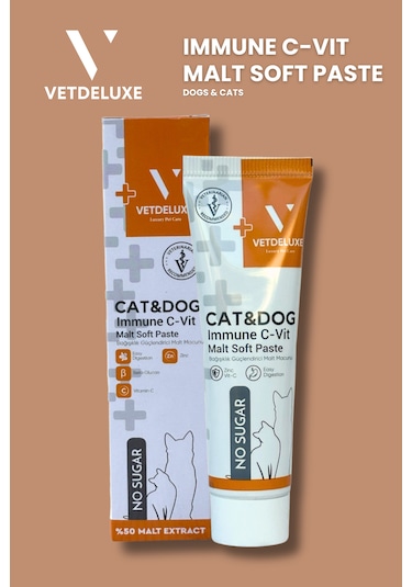 Vetdeluxe Immune C-vit Malt Kedi Köpek Malt Macun 100 G