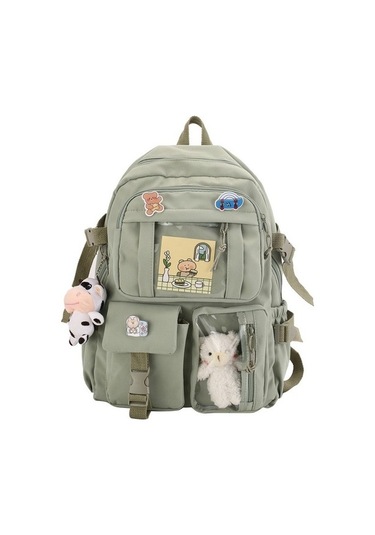 Kalodis Oxford Kumaş Öğrenci Sırt Çantası 77mxjs Açık Yeşil