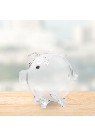 Dolıty Cam Kumbara Yılbaşı Doğum Günü Tasarruf Nakit Için 13,5cmx10,5cm