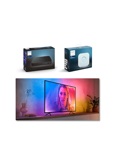 Philips Hue Lightstrip Gradient Tv 65" Akıllı Renkli Led Şerit Ay Çok Renkli