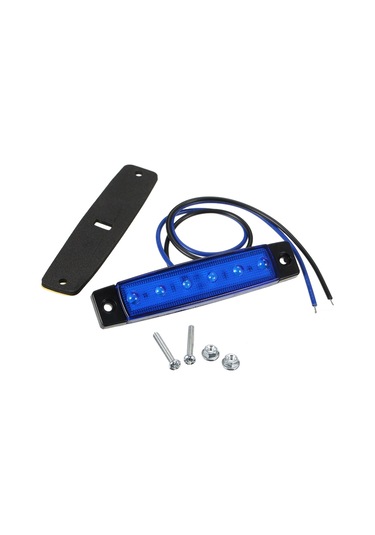Monyee Dc24v Mavi 6led Smd2835 Araba Kenar Işığı - Yüksek Parlaklıkli Uyarı Işareti Lambası