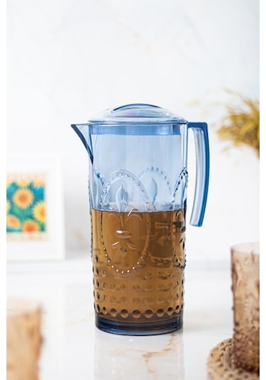 Akrilik Magic 2,3 Lt Lacivert Sürahi Cam Değildir