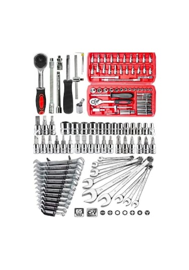 Lokma Ve Kombine Anahtar Takımı 65 Parçar Set