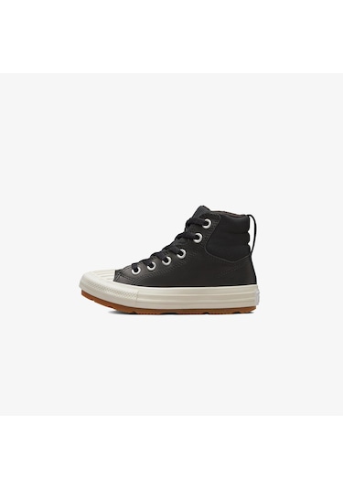 Converse Chuck Taylor All Star Berkshire Çocuk Siyah Deri Bot Düz 371522c Siyah