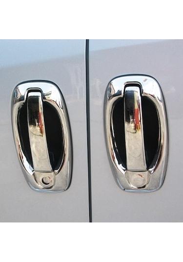 Peugeot Bipper Krom Kapı Kolu 5 Kapı 10 Parça Çerçeveli (set)