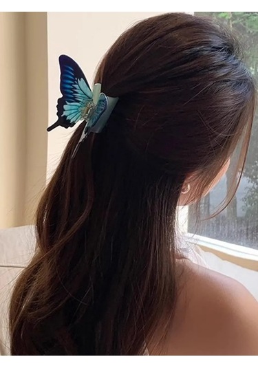 Symbol Küçük Dev Kelebek Saç Tokası 283906103 Mavi