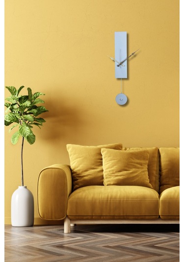 Jakar Model Dekoratif Metal Akar Sessiz Mekanizmalı Duvar Saati Sarkaçlı Değil Süs Beyaz