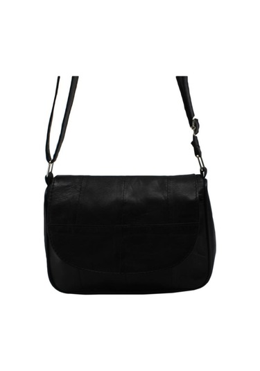 Çanta Sepetim Küçük Boy Parça Deri Bayan Çanta Pd123-Siyah