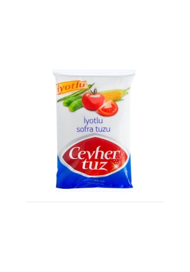 Cevher Tuz İyotlu Rafine Sofra Tuzu 750 G