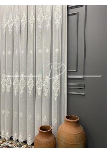 Tül Perde Taç Marka Ziyu Desen 1 Kalite Tt Kumaş-72048 Çok Renkli