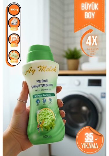 Çamaşır Parfümü 500gr Granül Parçacıklı Çamaşır Yumuşatıcısı Cennet Bahçesi