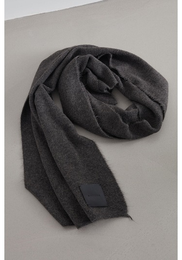 Manuka Cozy Yumuşak Dokulu Atkı Antrasit