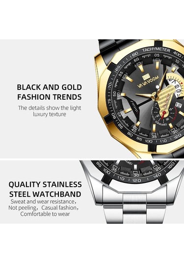 Siyah Va Va Voom Üst Marka Lüks İzle Moda Rahat Askeri Kuvars Spor Kol Saati Tam Çelik Su Ge Saat Relogio Erkek Kol Saati 57979090