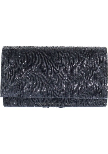 Lazer Dalgalı Kumaş. Siyah Abiye Çanta. Kadın Abiye Çanta Abiye Çanta Siyah. Siyah Davet Düğün Çanta Siyah