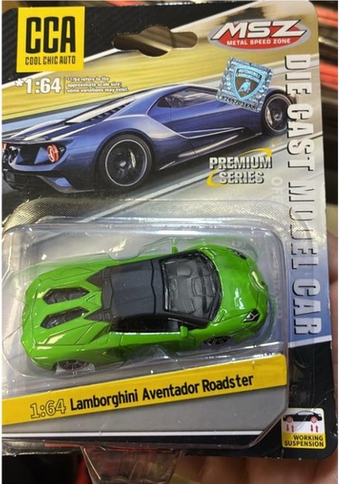 Cca Premium Series Lamborghini Aventador Roadster Yeşil 1/64 Model Araba