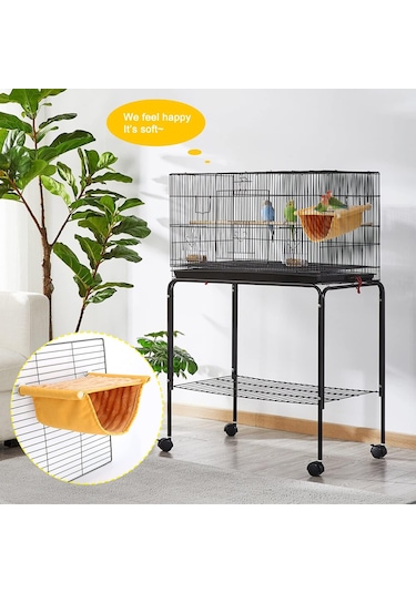 Youtek Kışlık Kuş Yuvası - Sıcak Ve Yumuşak Kuş Hamak, Muhabbet Kuşu, Papağan, Hamster İçin Rahat Saklanma Alanı