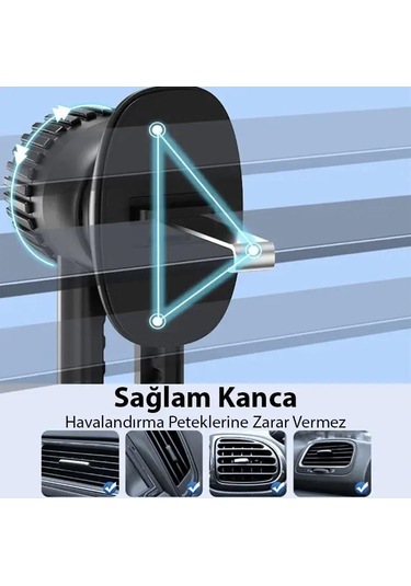 Zhltools B099 Ayarlanabilen Araç Içi Havalandirma Telefon Tutucu Siyah