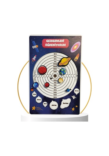 Güneş Sistemimiz Eğitici Öğretici Geliştirici Okula Katkı Okul Öncesi Eğitici Oyuncak Ahşap