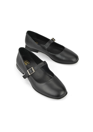 Ziya, Kadın Hakiki Deri Babet 1531050z25100780k Siyah 1531050z25100780k 000 Siyah