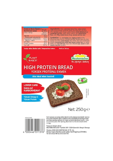 MesteMacher Proteinli Ekmek 250 G