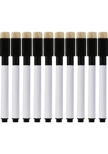 10 Adet Mıknatıslı Beyaz Tahta Kalemi. Silinebilir Tahta Kalem