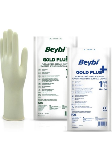 Beybi Gold Plus Steril Cerrahi Eldiven 10'lu 8.5