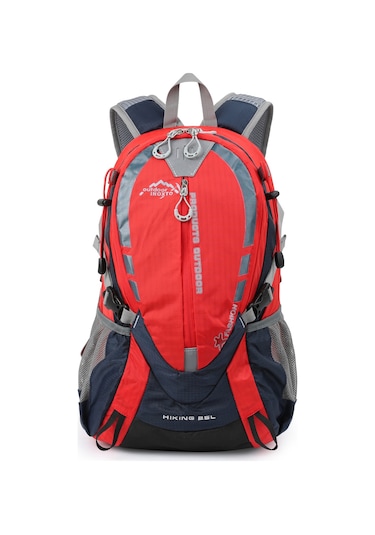 Yuntech01 25l Seyahat Sırt Çantası - Dayanıklı Polyester, Hafif Ve Konforlu Kırmızı Kırmızı