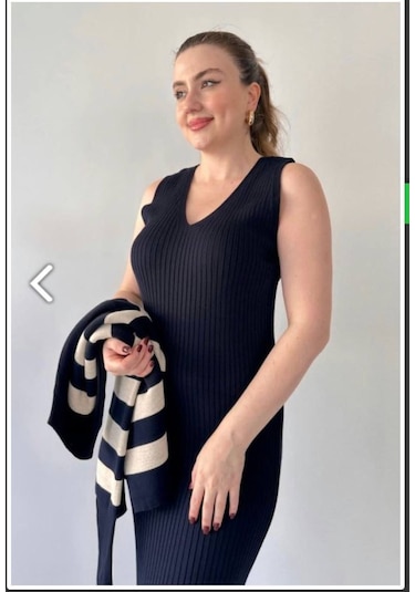 Kencollection Jileli Triko Takım Elbise Siyah Siyah