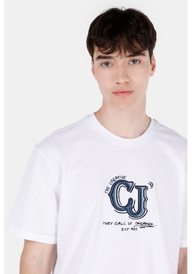 Colins Beyaz Erkek Tshirt K.kol Cl1071732 Q1.v1 Wht Beyaz