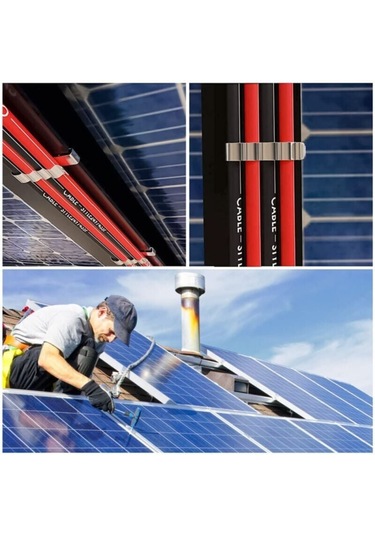 Paslanmaz Çelik Römork Kablo Kelepçeleri 50 Parça B Diğer