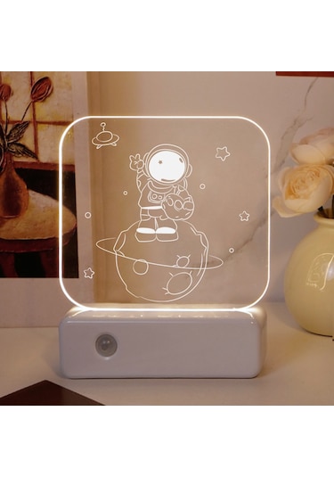 Lıcorıce Çift Kullanımlı Akıllı İndüksiyon Gece Lambası-astronot Sıcak Renkler Diğer