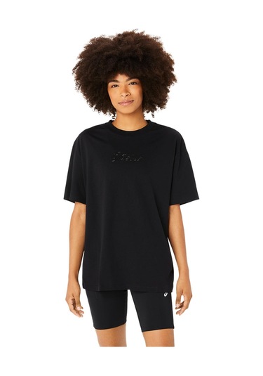 Asics ASICS LOGO TEE Siyah Women Kısa Kollu Tshirt 2032C843-002 Siyah