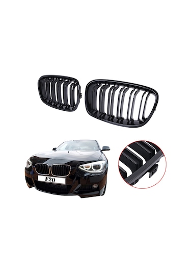 Bmw F20 M Performance Piano Black Ön Böbrek - Izgara - Panjur