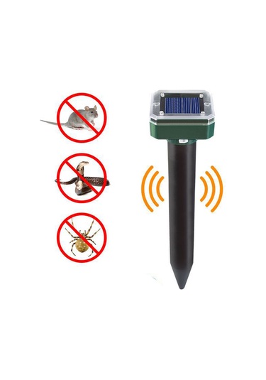 Aubyhe Yeni Küçük Boy Güneş Enerjili Ultrasonik Sıçan-kurtarici, Bahçe Ve Bahçe İçin Güçlü Haşere Ve Yılan Kovucu Işık