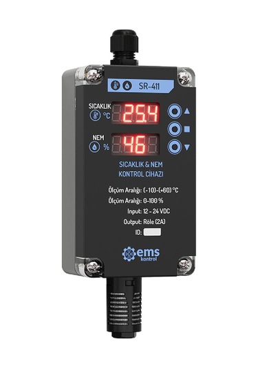 Ems Sr-411 ,24vdc 0..10v Ekranlı Isı-nem Kontrol
