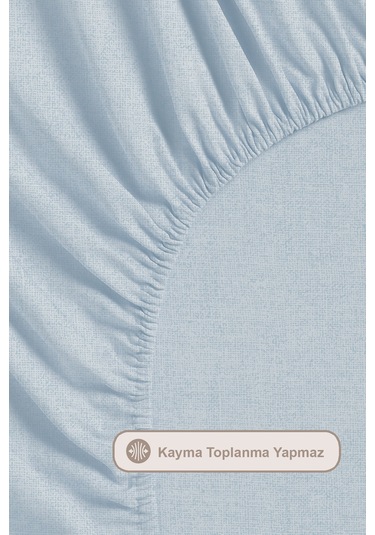 Elart Scatt Nevresim Takımı Tek Kişilik Lastikli Çarşaf 160x220 Cm Mavi Mavi