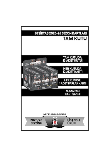 Beşiktaş 2025-26 Sezon Kartları - Tam Kutu