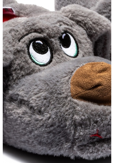 Karamel Kadın, Garson Boy Hayvanlı Panduf Gri 36/41 Gri