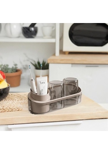 Pazly Ve Tutucu Suntek Organizatör Modern Fırçası Diş Bardak Banyo Mw Diğer