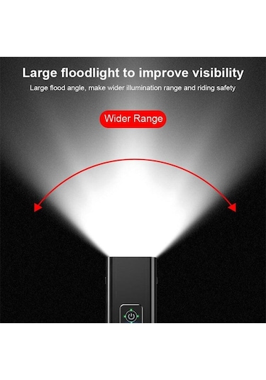 2Xxml-T6 Led 18.000 Lumen Su Geçirmez Bisiklet Farı 2400Mah Pil Açık Gri