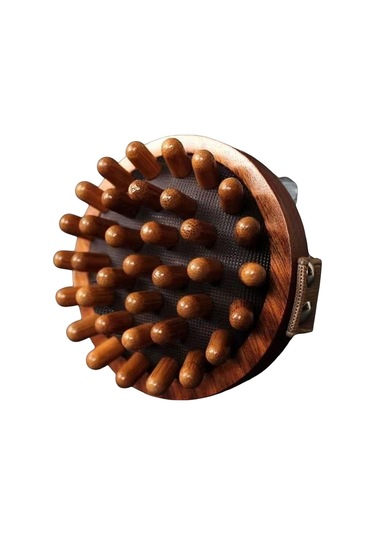 Homyl Kol Bel Bacak Için Ahşap Masaj Sırt Kas Taşınabilir Açık Kahverengi